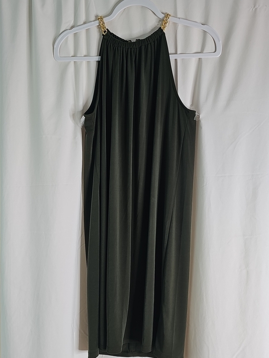 Michael Kors Dresses & Skirts - Michael Kors Hunter Green Dress with Gold Hardware